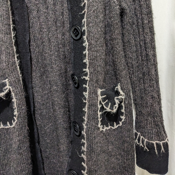 Cupio Wool Blend Duster Length Cardigan - Picture 3 of 11